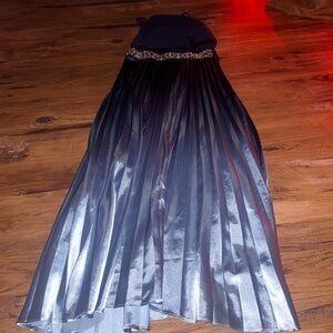 blue ombré dress, sparkles, size 12, rare editions